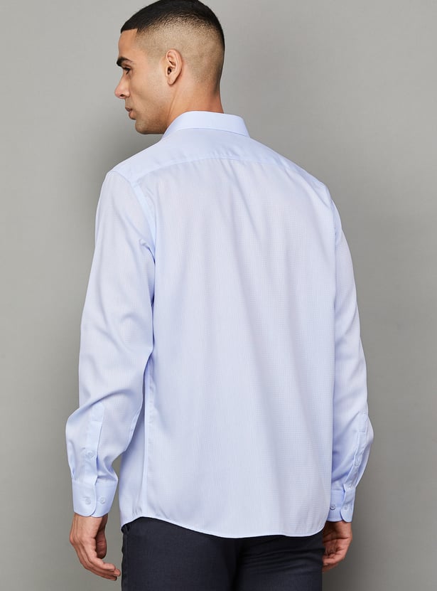 PARK AVENUE Textured Regular Fit Formal Shirt