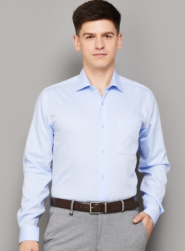 PARK AVENUE Checked Regular Fit Formal Shirt