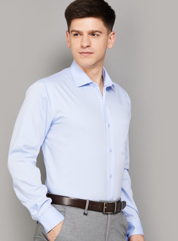 PARK AVENUE Checked Regular Fit Formal Shirt