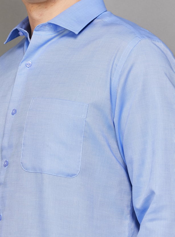 PARK AVENUE Solid Regular Fit Formal Shirt