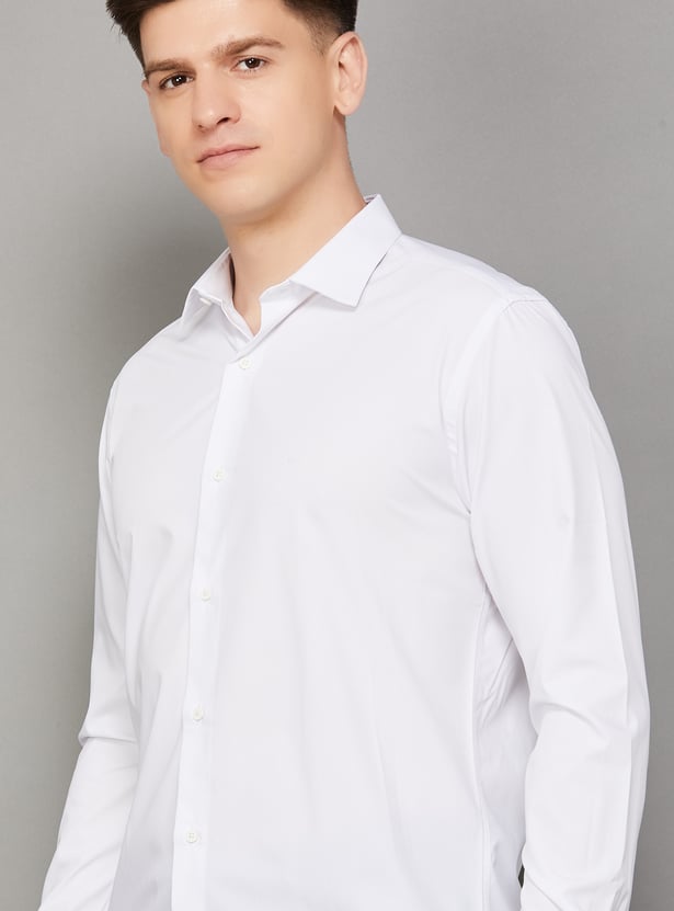 PARK AVENUE Solid Slim Fit Formal Shirt
