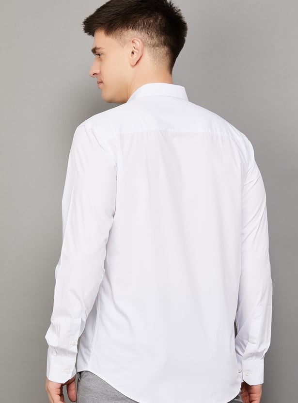 PARK AVENUE Solid Slim Fit Formal Shirt