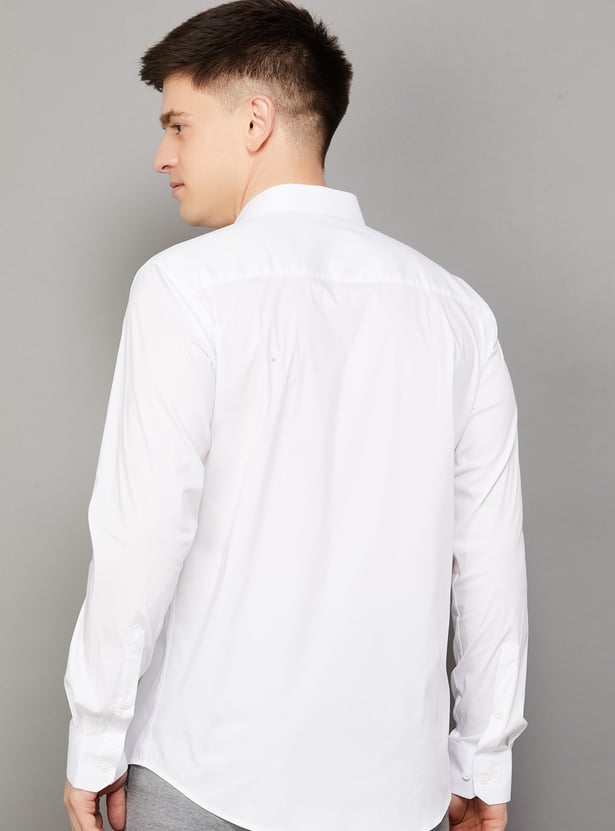 PARK AVENUE Solid Slim Fit Formal Shirt