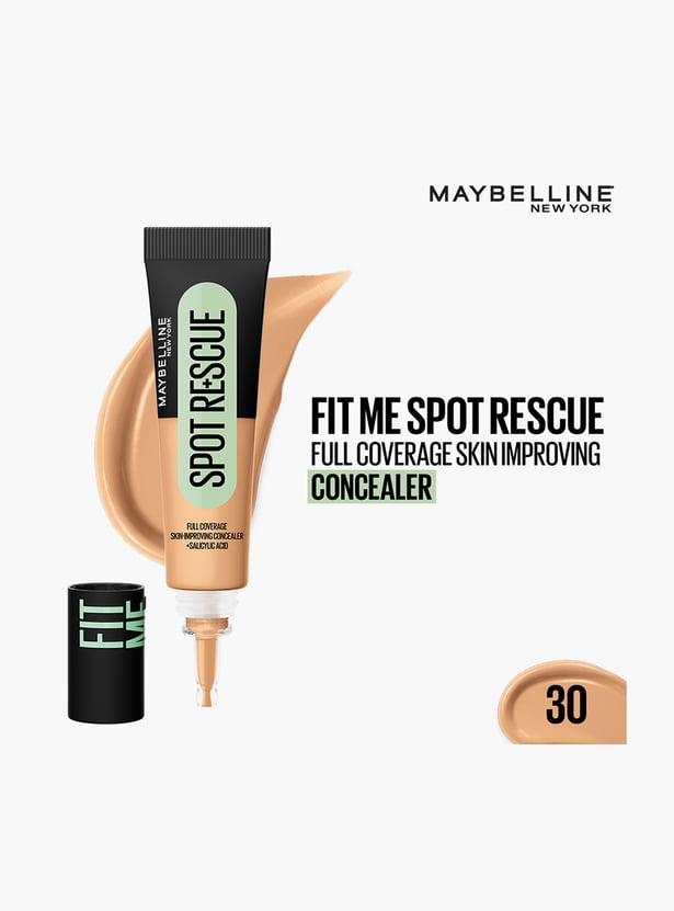 MAYBELLINE Fit Me Spot Rescue Full Coverage Concealer - Shade 30 - 15ml