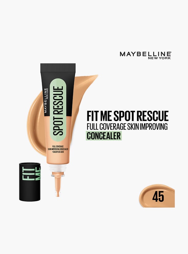 MAYBELLINE Fit Me Spot Rescue Full Coverage Concealer - Shade 45 - 15ml