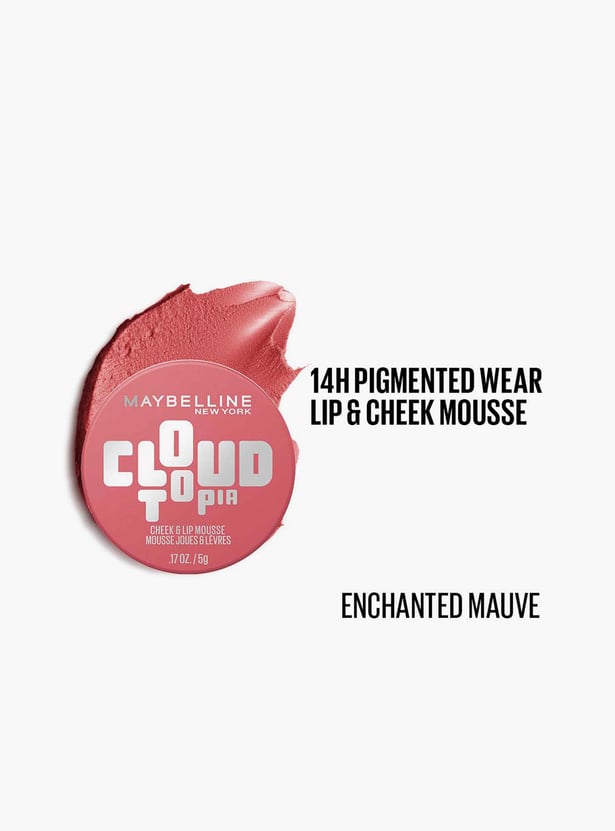 MAYBELLINE Cloudtopia Cheek & Lip Mousse - Enchanted Mauve - 5g