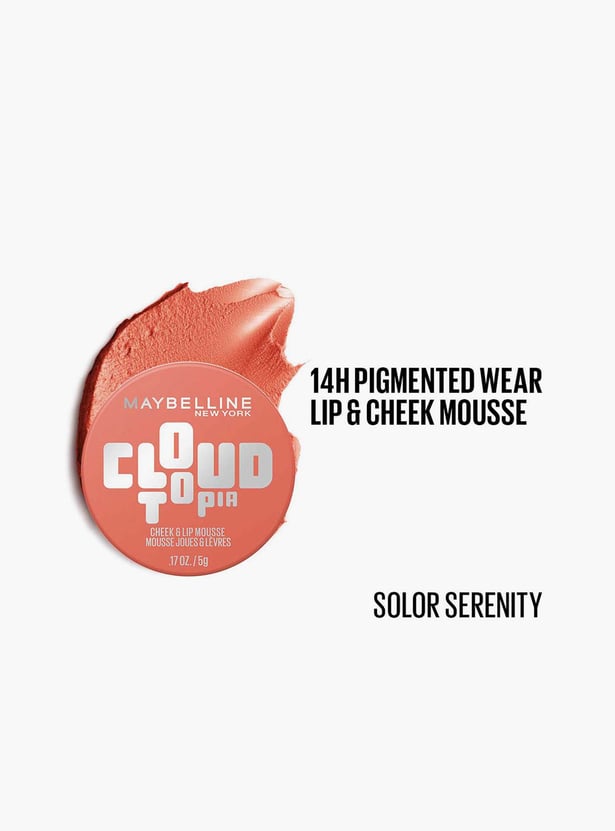 MAYBELLINE Cloudtopia Cheek & Lip Mousse - Solar Serenity - 5g