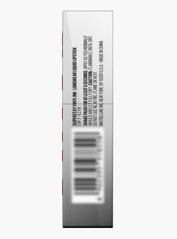MAYBELLINE Super Stay Vinyl Ink Liquid Lipstick - Lap 1 - 4.2ml