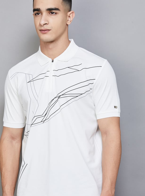 ARROW SPORT Printed Polo T-shirt