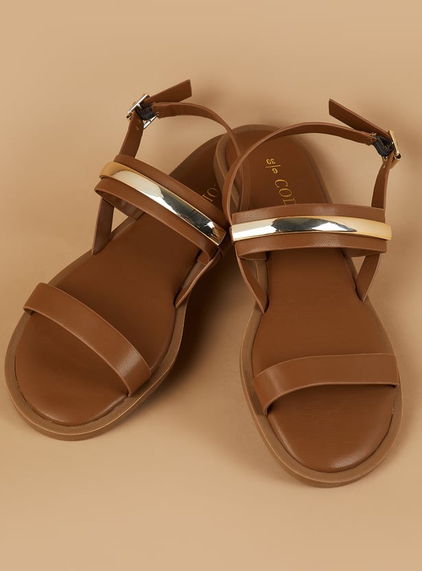 CODE Solid Flat Sandals