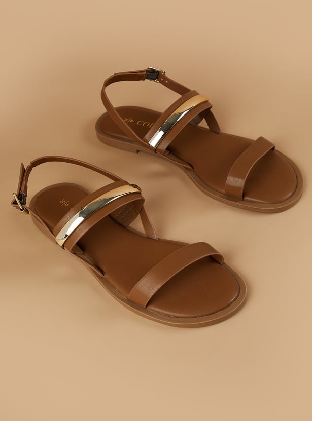 CODE Solid Flat Sandals