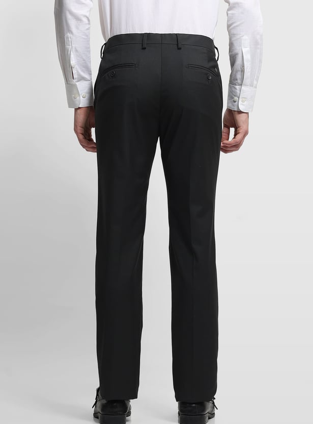ARROW Solid Slim Straight Formal Trousers
