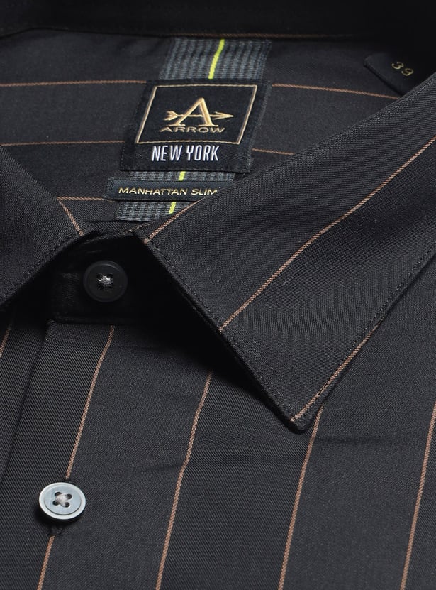ARROW Striped Manhattan Formal Shirt (Slim)