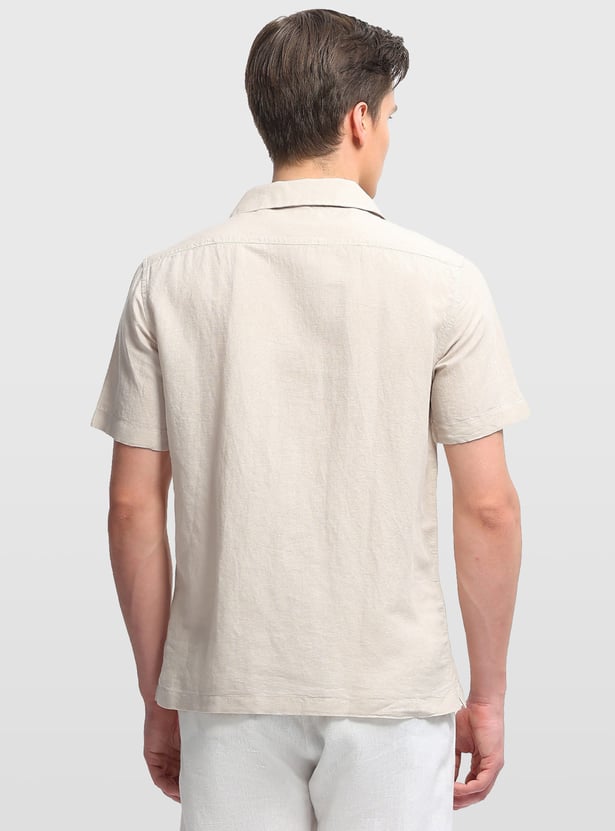 ARROW Floral Embroidery Slim Fit Formal Shirt