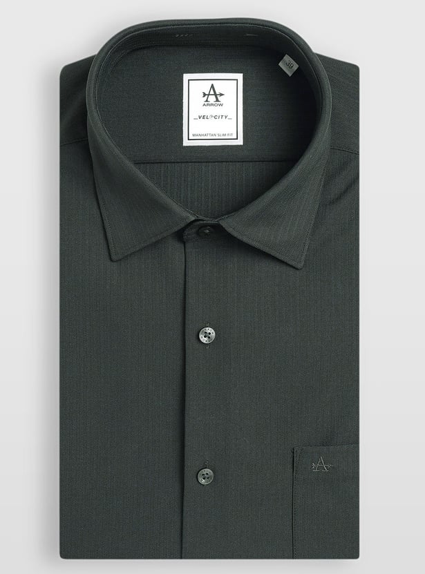 ARROW Textured Manhattan Formal Shirt (Slim)