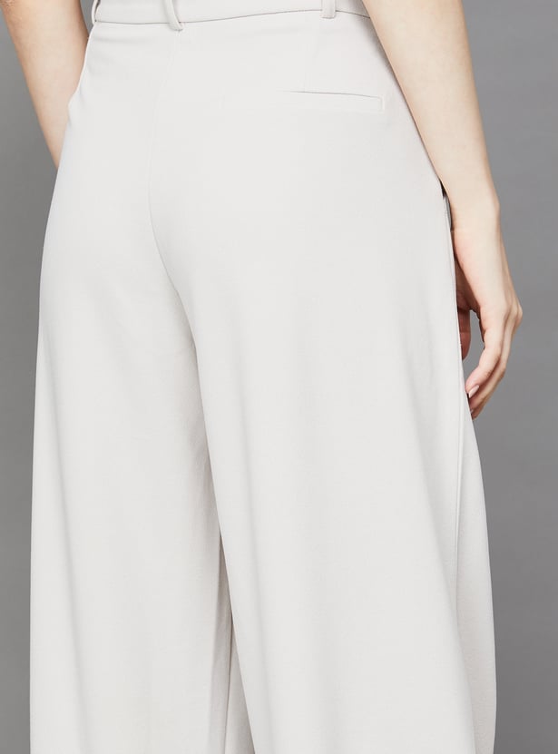 ONLY Solid Flat Front Trousers