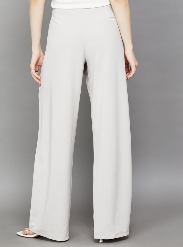 ONLY Solid Flat Front Trousers