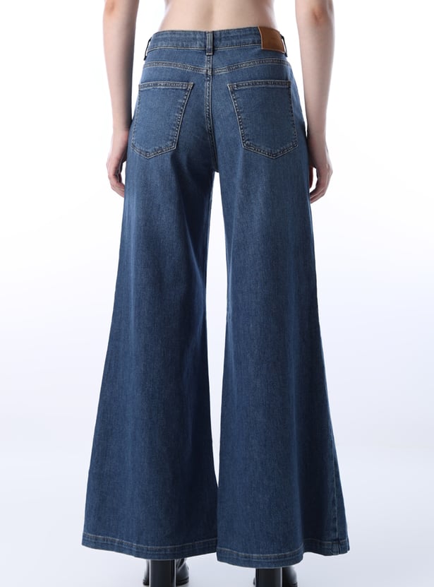 ONLY Washed Flared Jeans