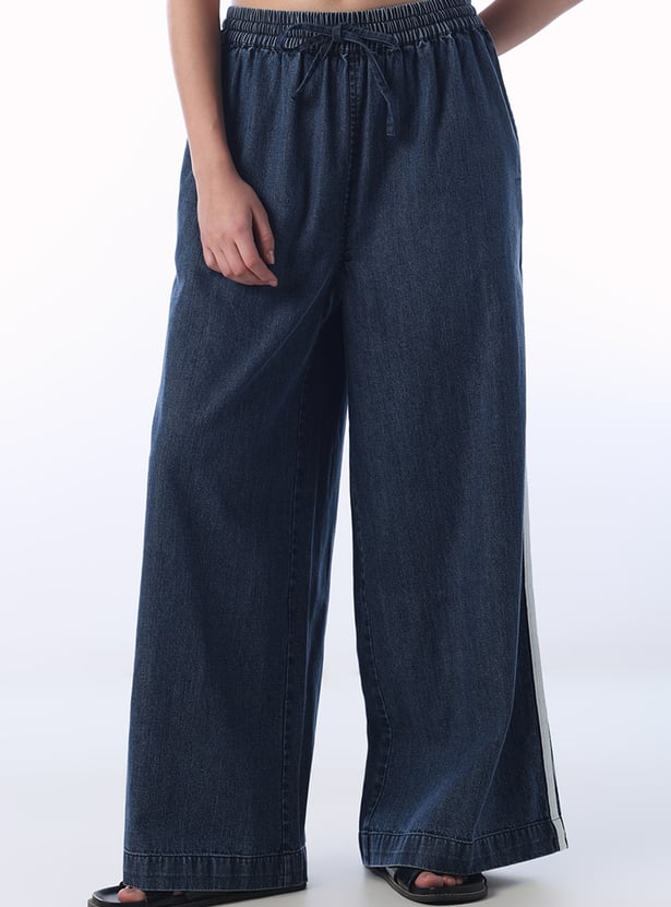 ONLY Side Striped Loose Fit Trousers