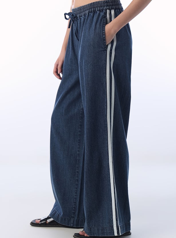 ONLY Side Striped Loose Fit Trousers