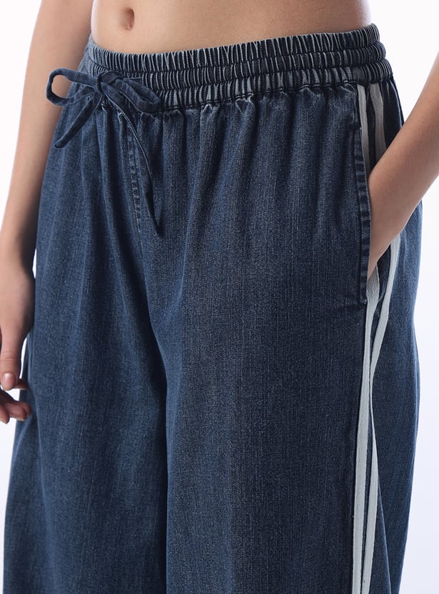 ONLY Side Striped Loose Fit Trousers