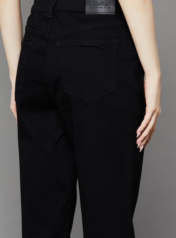 ONLY Solid Flared Jeans