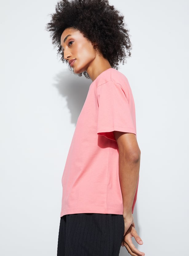 FAME FOREVER Solid T-shirt