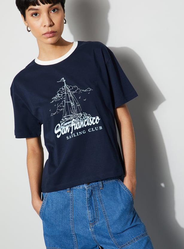 FAME FOREVER Graphic Print T-shirt