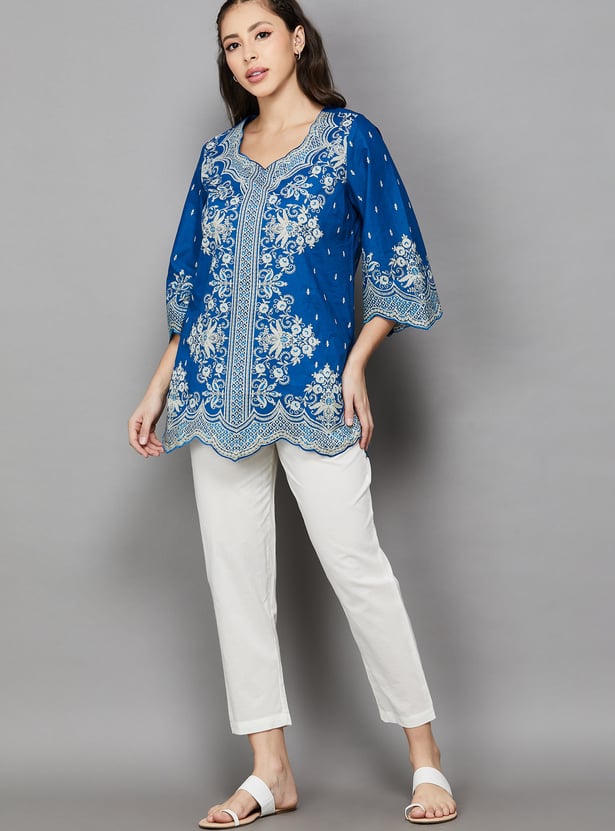 BIBA Embroidered Top