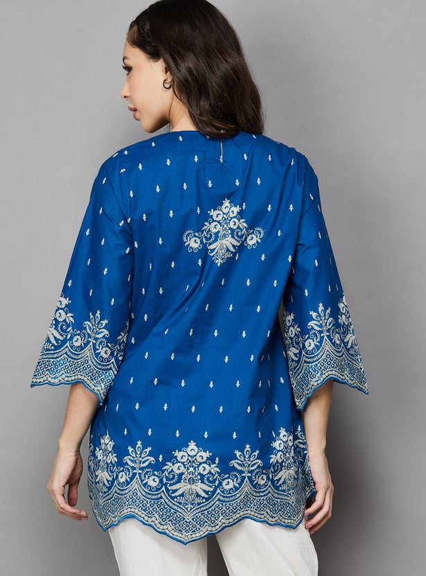 BIBA Embroidered Top