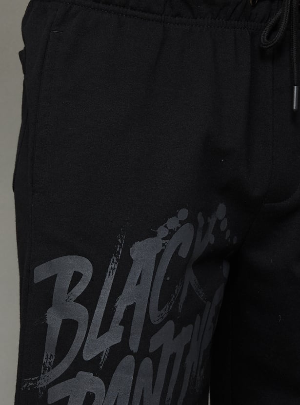 FREE AUTHORITY Black Panther Print Shorts