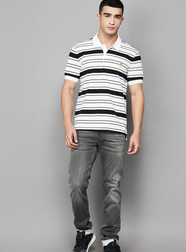 US POLO ASSN Striped Polo T-shirt