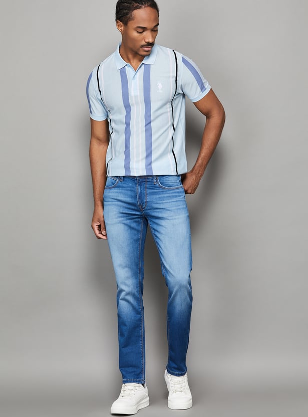 US POLO ASSN Striped Polo T-shirt