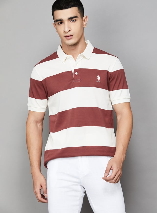 US POLO ASSN Striped Polo T-shirt