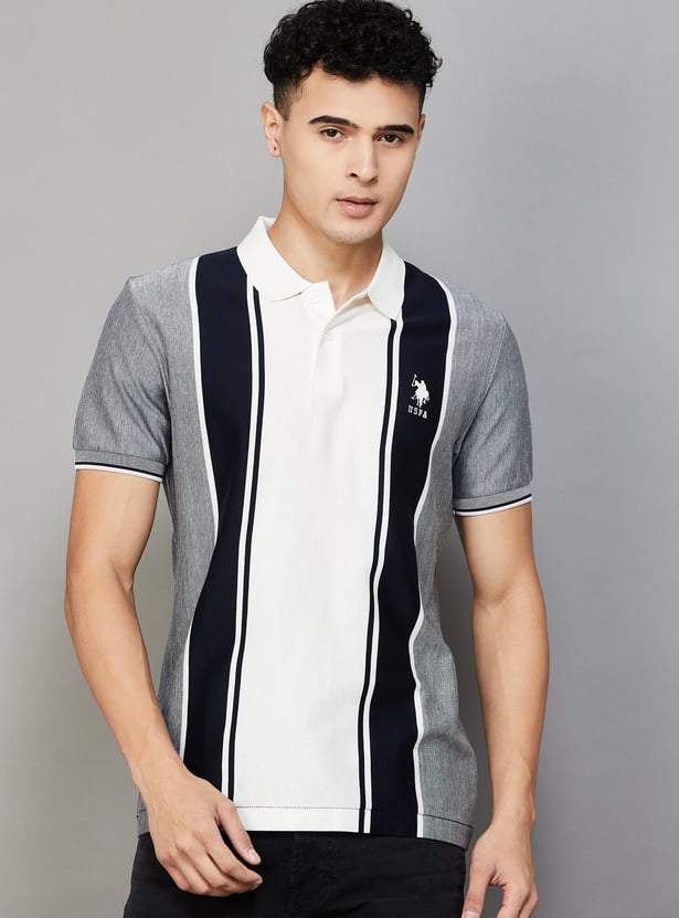 US POLO ASSN Striped Polo T-shirt
