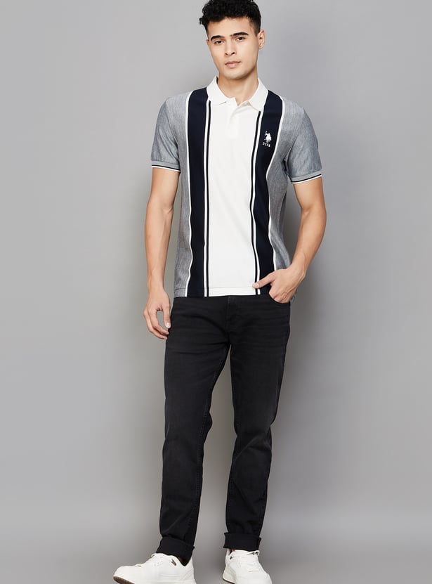 US POLO ASSN Striped Polo T-shirt