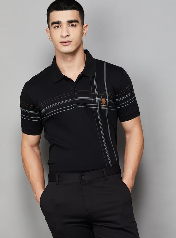 US POLO ASSN Striped Polo T-shirt