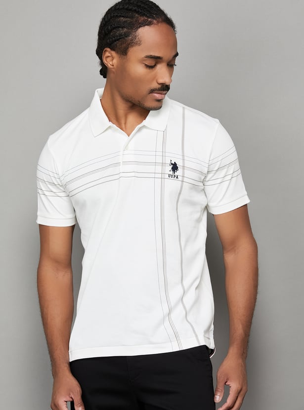 US POLO ASSN Striped Polo T-shirt