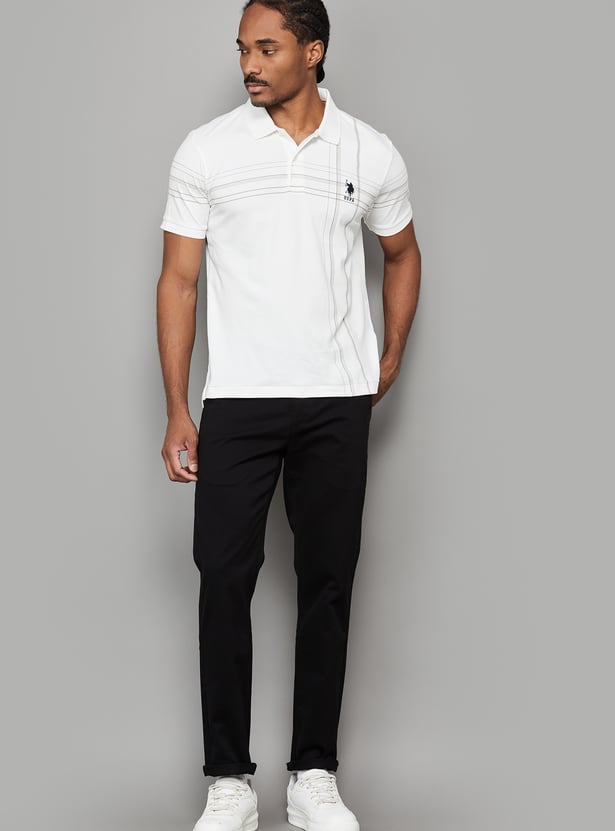 US POLO ASSN Striped Polo T-shirt