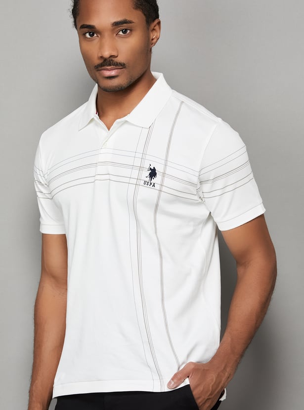 US POLO ASSN Striped Polo T-shirt