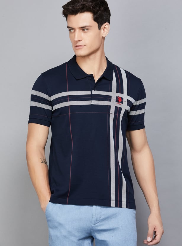 US POLO ASSN Checked Polo T-shirt