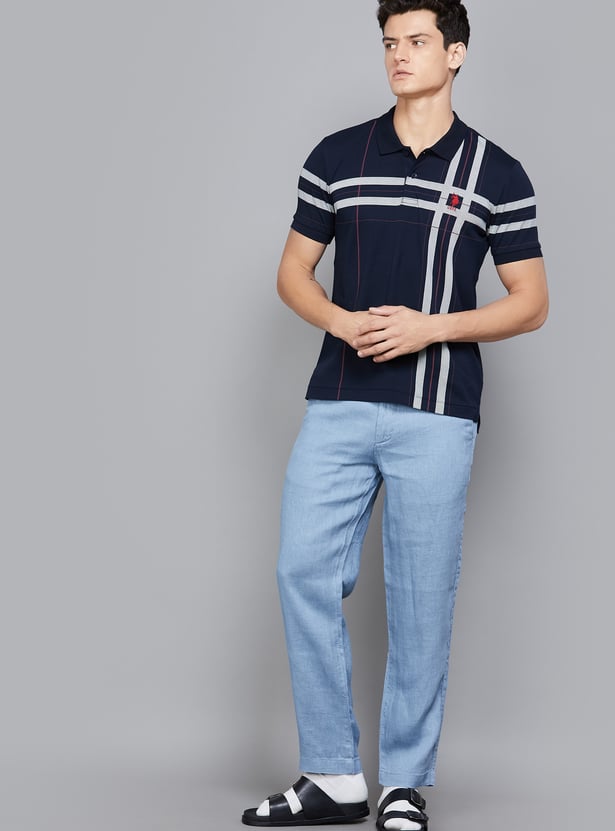 US POLO ASSN Checked Polo T-shirt