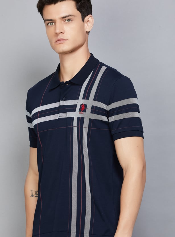 US POLO ASSN Checked Polo T-shirt
