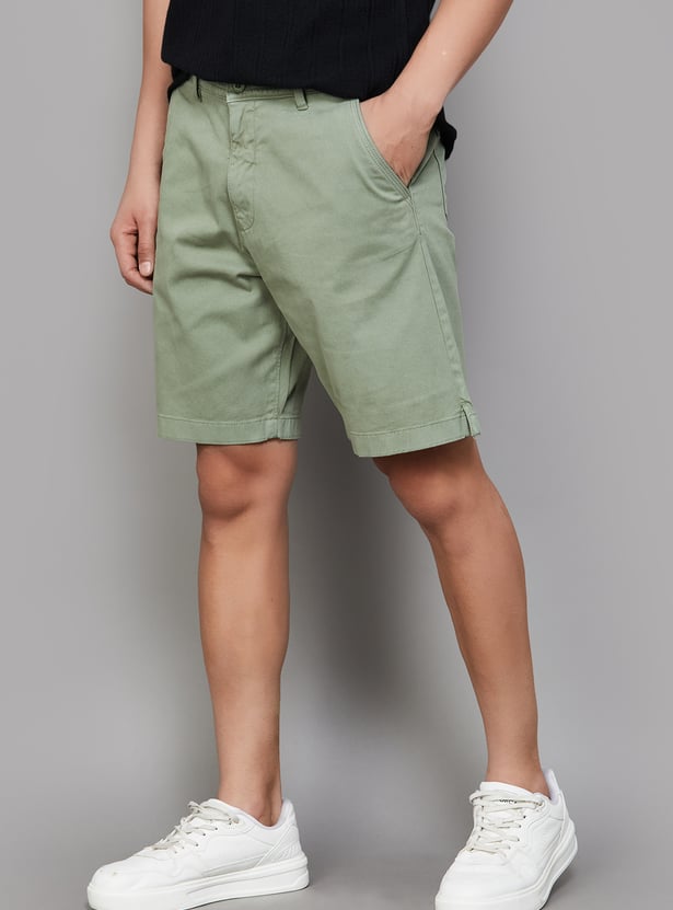 US POLO ASSN Solid Slim Shorts
