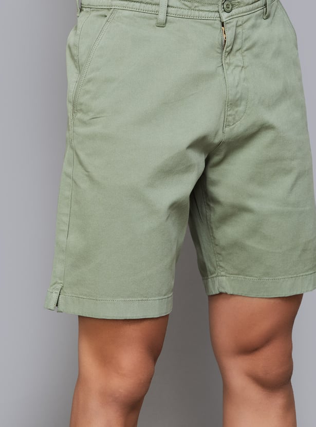 US POLO ASSN Solid Slim Shorts