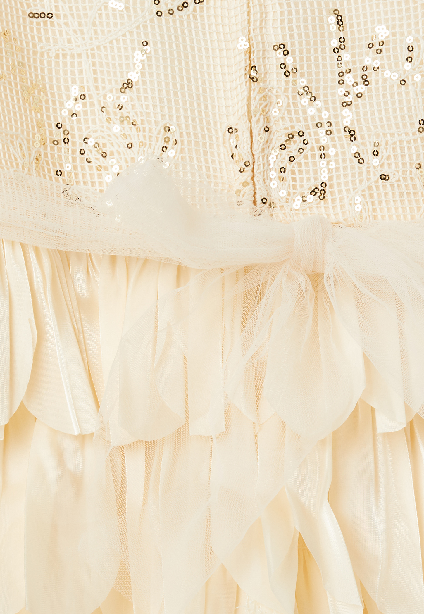 PEPPERMINT Girls Sequins Layered Dress