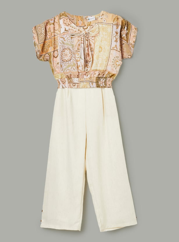 PEPPERMINT Girls Printed Top with Pants Set
