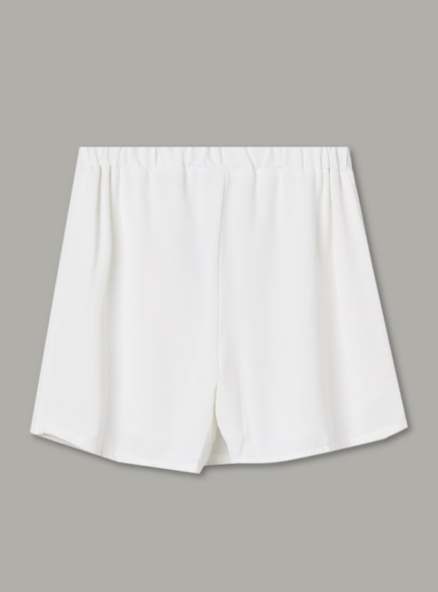 PEPPERMINT Girls Flower-Detail Skorts