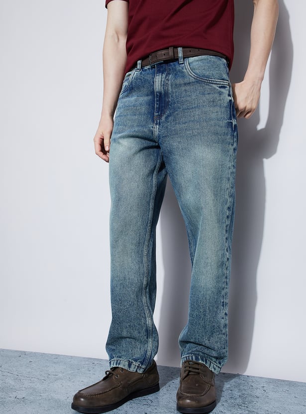 FORCA Distressed Loose Fit Jeans
