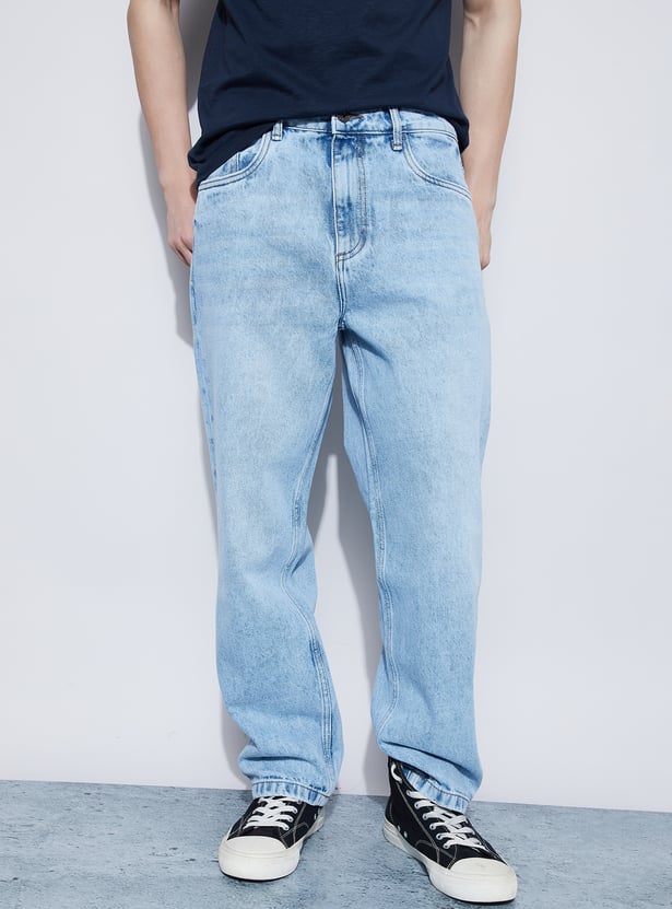 FORCA Washed Loose Fit Jeans